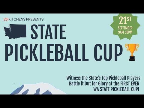 WA State Pickleball Cup Round Robin match.  Lum/Craig vs Thompson/Huber @teamlumpickleball