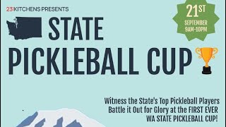 WA State Pickleball Cup Round Robin match.  Lum/Craig vs Thompson/Huber @teamlumpickleball