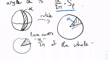 area of triangle on sphere