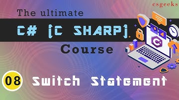 Visual Studio C# Tutorial-8-Switch Statements