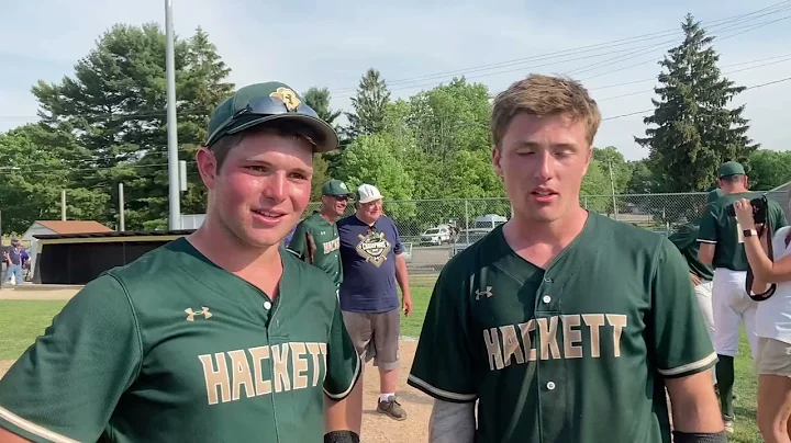Kalamazoo Hackett seniors Stephen Kwapis and Steve...