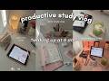Study Vlog PRODUCTIVE REALISTIC Studying For Exams Getting Up Early Lots Of Notes 