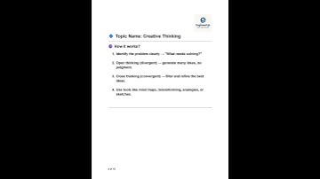 37 - Creative Thinking