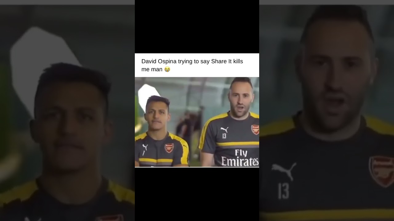 David Ospina trying to say share it 