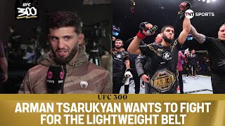 🏆 Arman Tsarukyan wants to beat Charles Oliveira to position himself for a title fight #UFC300