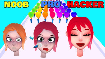 NOOB vs PRO vs HACKER in Makeupkit Runner