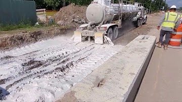 How to Lime for Concrete Road Stabilization. #concrete
