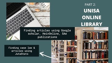 Part 2| HOW TO | FIND E-RESOURCES| UNISA ONLINE LIBRARY|