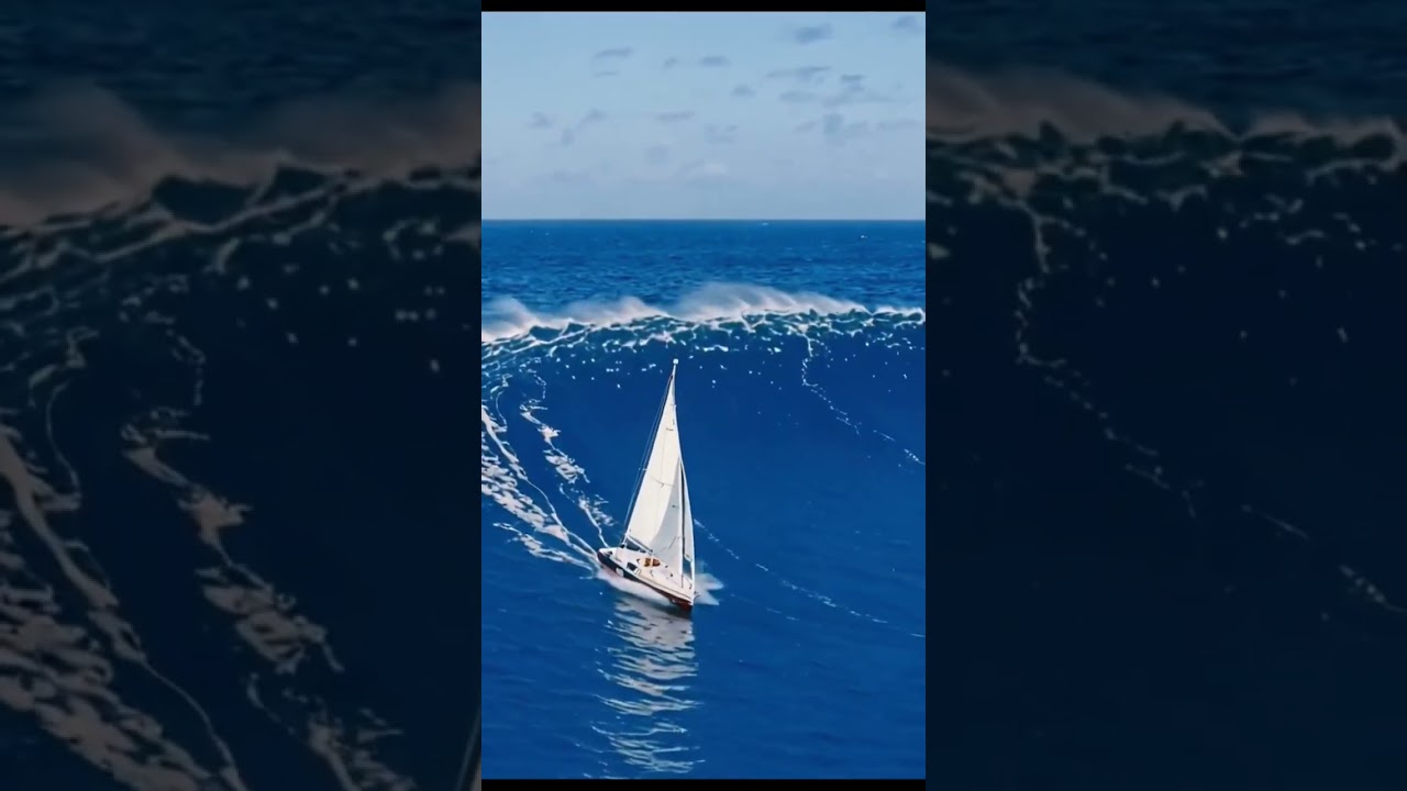 The ultimate thrill vs. total terror. ⛵️🌊 #sailinglife #sailing #viralvideo #ocean #sailingphoto