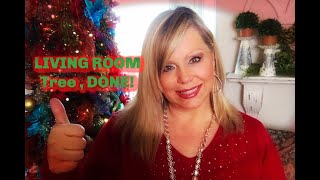 9FT LIVING ROOM TREE DECORATED FOR CHRISTMAS -TRAIN SET, TOO!