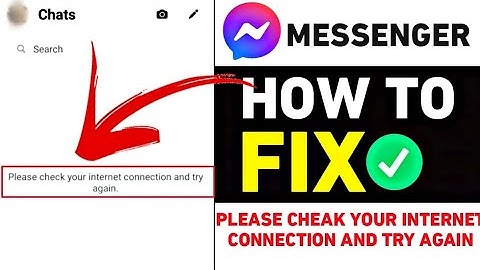 Messenger Problem || massenger check your internet connection Problem 2022
