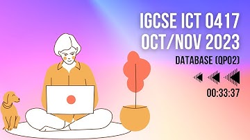 0417 IGCSE ICT Database October November 2023 QP02 #database #0417 #IGCSE #ICT #QP02