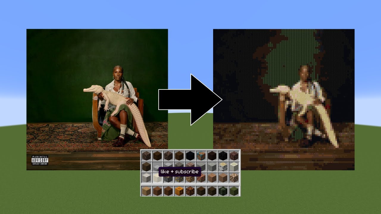 I built "Alligator Bites Never Heal" by Doechii in MINECRAFT
