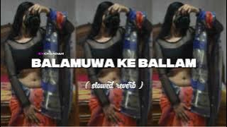 BALAMUWA KE BALLAM - (SLOWED REVERB) | BHOJPURI SONGS | CHANDAN VIBXZ