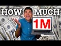 1 MILLION Views On YouTube - How Much YouTube Pays