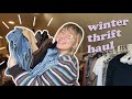 huge winter thrift haul! (try on)