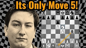 He Sacrificed His Queen On Move 5! Greatest Opening Trap EVER??
