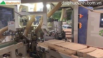 DÂY CHUYỀN MÁY CHÀ NHÁM ĐẠI GHẾ TỰA GHẾ 4 công đoạn nạp phôi tự động 1 công nhân