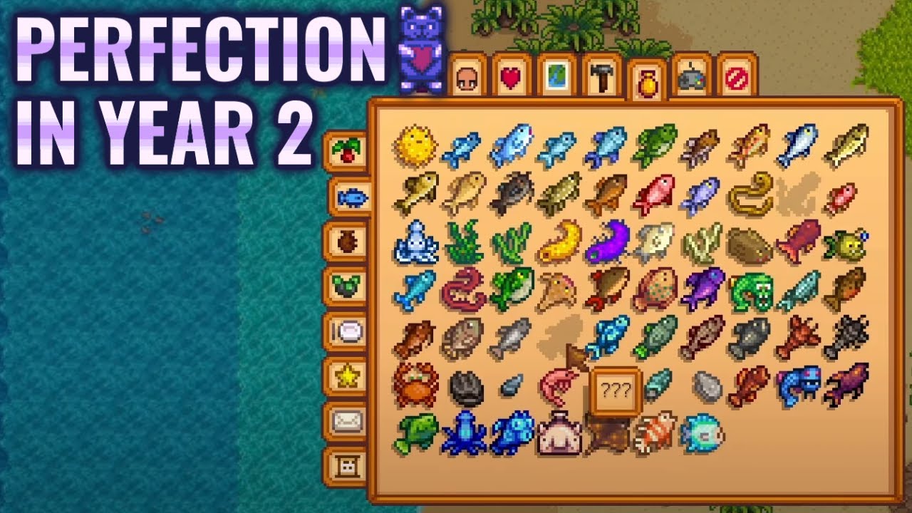 Stardew Perfection in Year 2 2 More Fish! Pt 41 YouTube