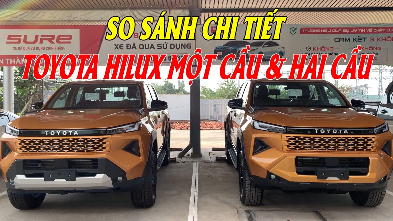 SO SÁNH CHI TIẾT HAI PHIÊN BẢN TOYOTA HILUX 2026