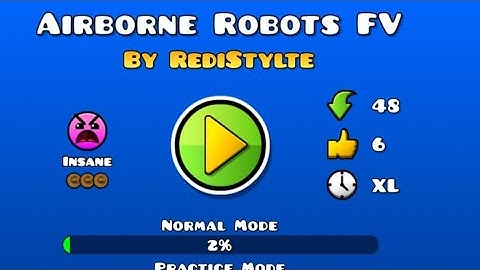 Geometry Dash - Airborne Robots Full Version (by me) Update Gameplay