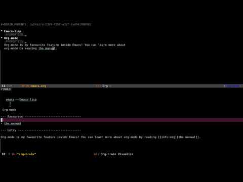 org-brain: Concept mapping in Emacs - Introduction