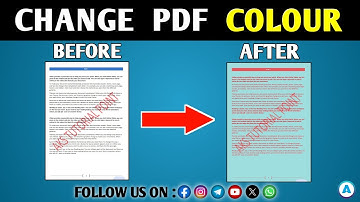 pdf colour change || how to change pdf colour || pdf colour change in mobile