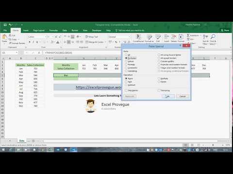 Transpose Data Columns to Rows Array Function…