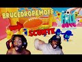 BruceDropEmOff & ScumTk PLAYS FALL GUYS FOR THE FIRST TIME! *HILARIOUS RAGE & FUNNY GAMEPLAY* 😂