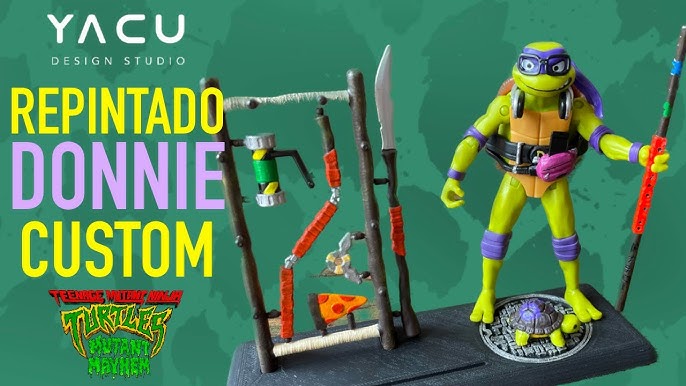 TMNT Movie Donatello Figura de Acción de 5 Tortugas Ninja Película Caos  Mutante Juguete Original de Bandai : : Juguetes y Juegos