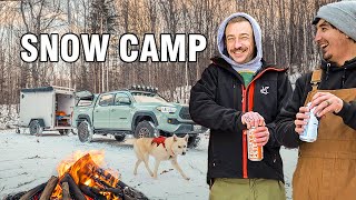 Overland Cargo Trailer Camping in Fresh Snow with Joe Robinet by Joel Tremblay 4,768 views 4 months ago 24 minutes