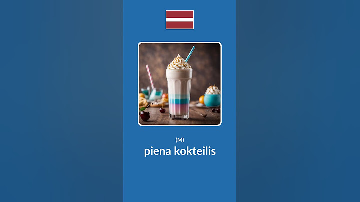 Drinks in Latvian #learnlatvian