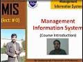 Chapter 0 - Introduction to Management Information System | Dr. Rahman Ali | University of Peshawar