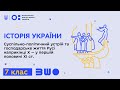 7 клас. Історія України. Суспільно-політичний устрій та господарське життя Русі