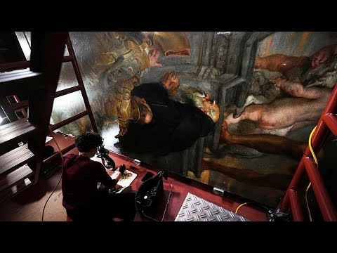 Restoring Rubens: How a gigantic masterpiece is transformed in front of public eyes