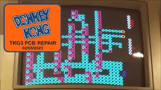 Donkey Kong (TKG3) PCB Repair - (VID PCB) 02/05/2023