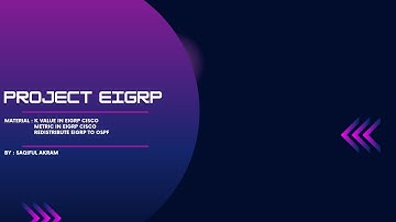 EIGRP : K Value, Metric And Redistribute In Cisco