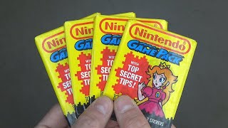 I Opened Four 1989 Topps Nintendo Game Packs - YouTube