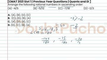 CMAT | CMAT 2021 Quant, Slot 1 | Q21: Video Solution | #cmatprep #cmat #doubtpucho #cmatpreparation