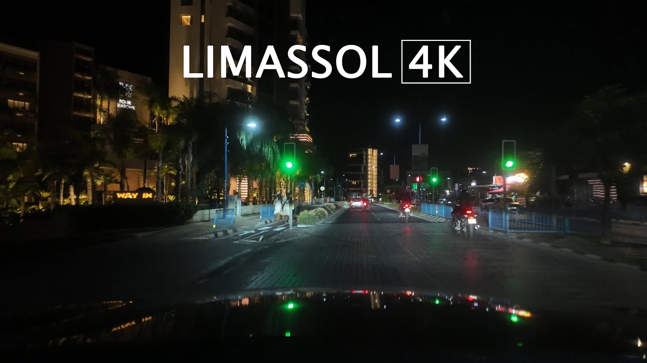 Limassol Night Drive 4K