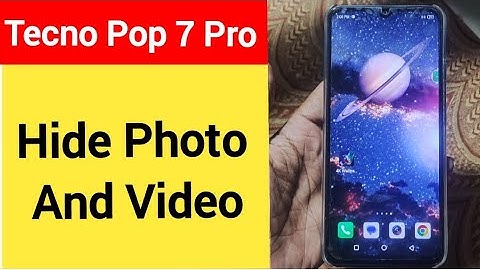 How to show and hide photo and video, Tecno Pop 7 Pro me photo hide kaise karen