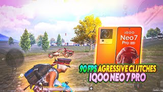 90 FPS ☺️ SQUAD WIPE ? IQOO NEO 7 PRO SMOOTH + 90FPS PUBG / BGMI TEST 2023⚡5 FINGER + FULL GYRO