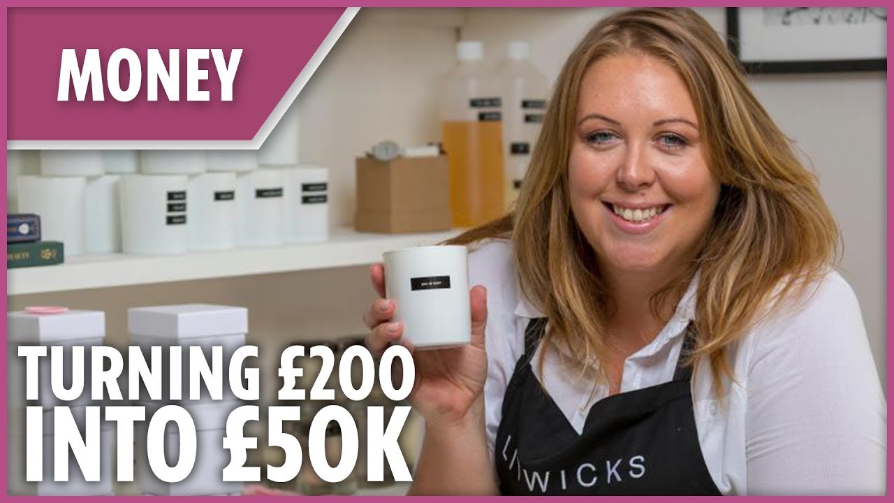 'I took £200 and started a £50k candle business at home'