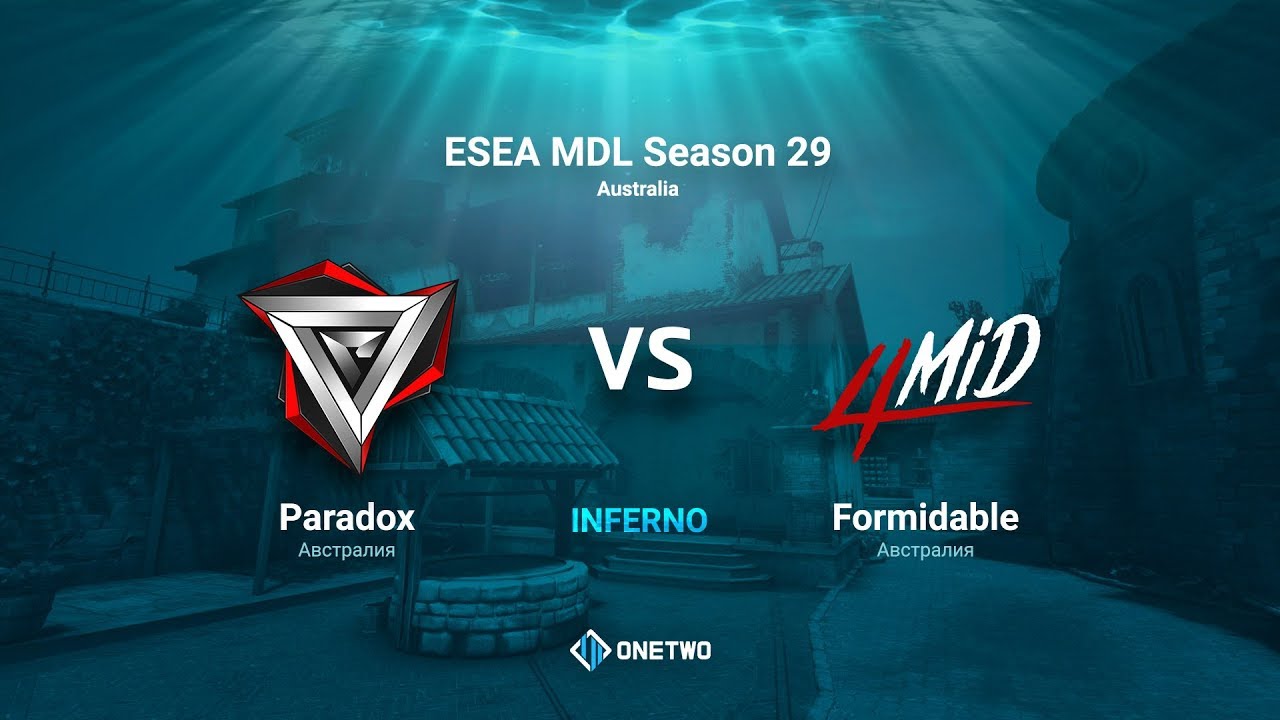 ESEA MDL Season 29 Australia | formidable vs Paradox | BO1 | by Afor1zm