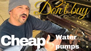 Water pump replacement on a 2004-2006 Scion xB
