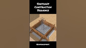Conceptual Construction Sequence of a Pad Footing with #SketchUp