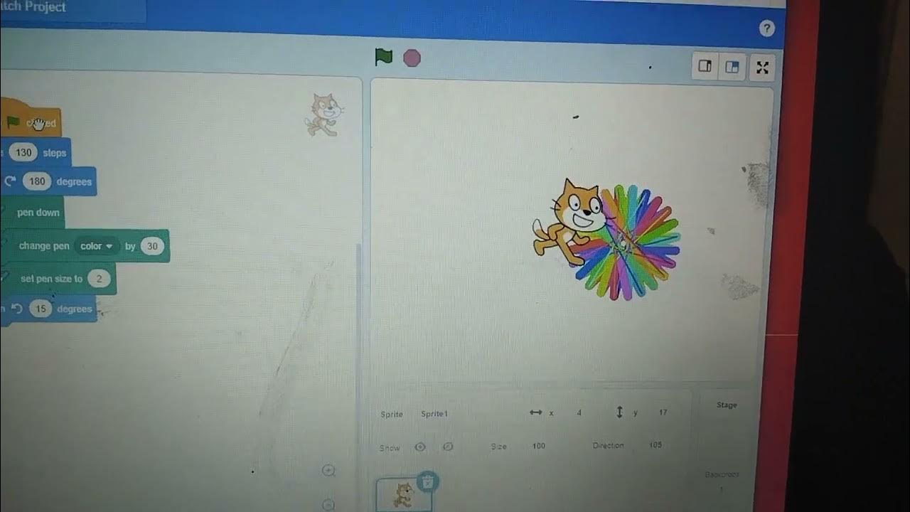 Scratch Programming Simple Program - YouTube