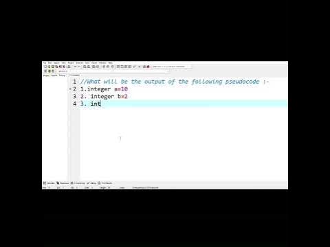 Output of pseudocode | C programming | pseudocode | shorts - YouTube