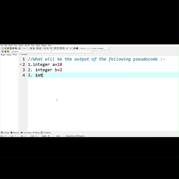 Output of pseudocode | C programming | pseudocode | shorts - YouTube
