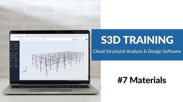 #7 Materials - SkyCiv Structural 3D (S3D) Training